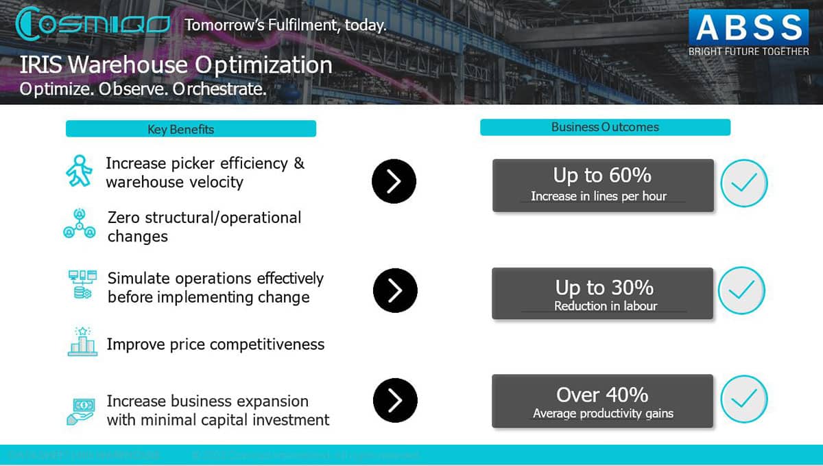 IRIS Warehouse Optimization